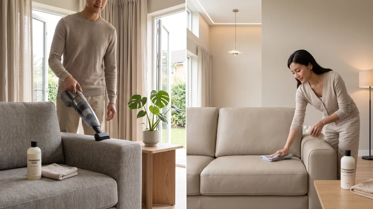 Cara Merawat Sofa Kain & Kulit Sintetis Agar Awet Bertahun-tahun