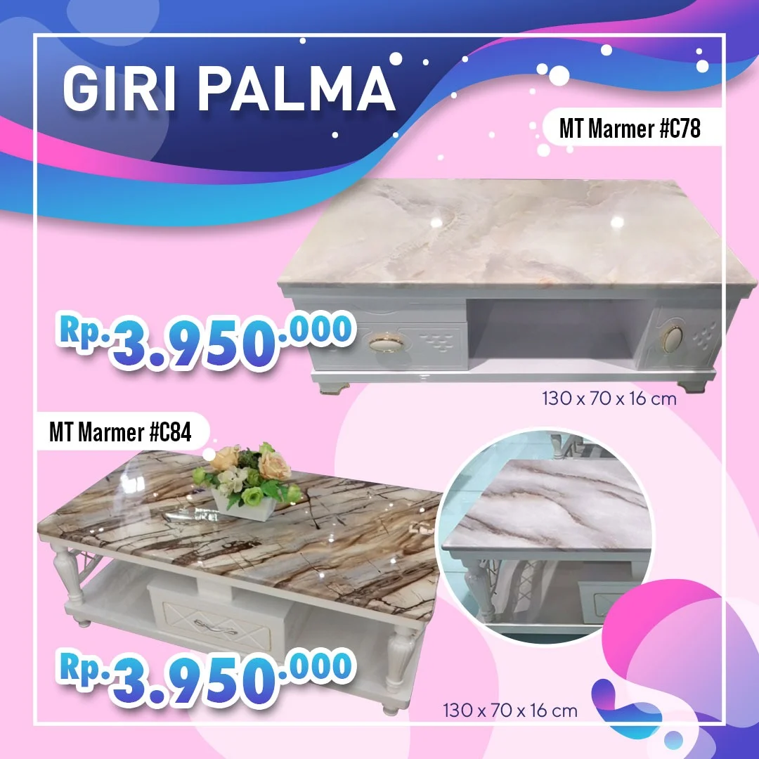 MEJA TAMU MARMER